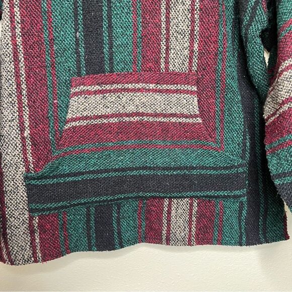 Franks Textiles Mexican Baja Drug Rug Surf Poncho Hoodie Adult Large Unisex - Picture 5 of 12